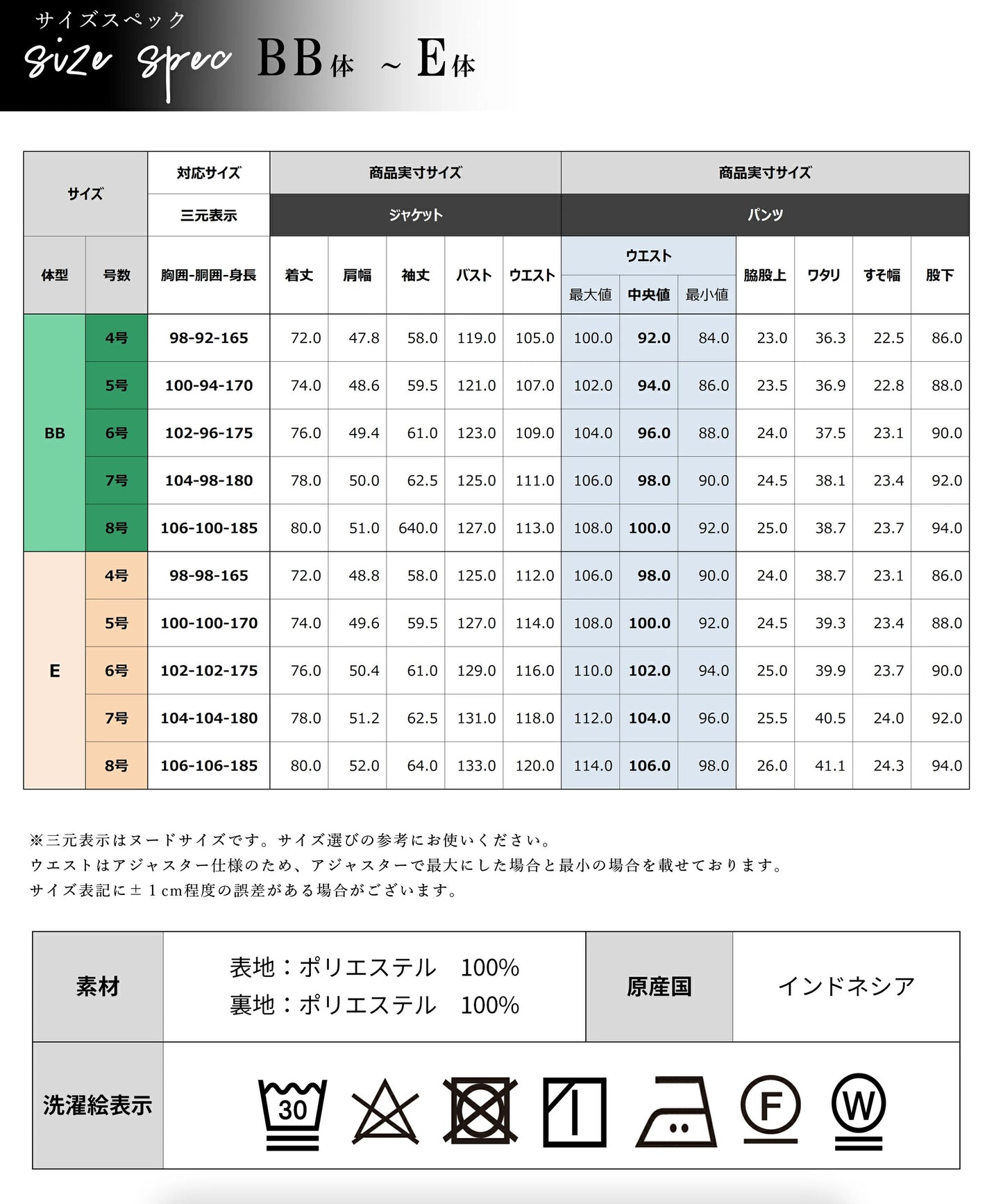 漆黒×ジャケットもパンツも洗えるメンテナンスフリー ダブルフォーマルスーツ