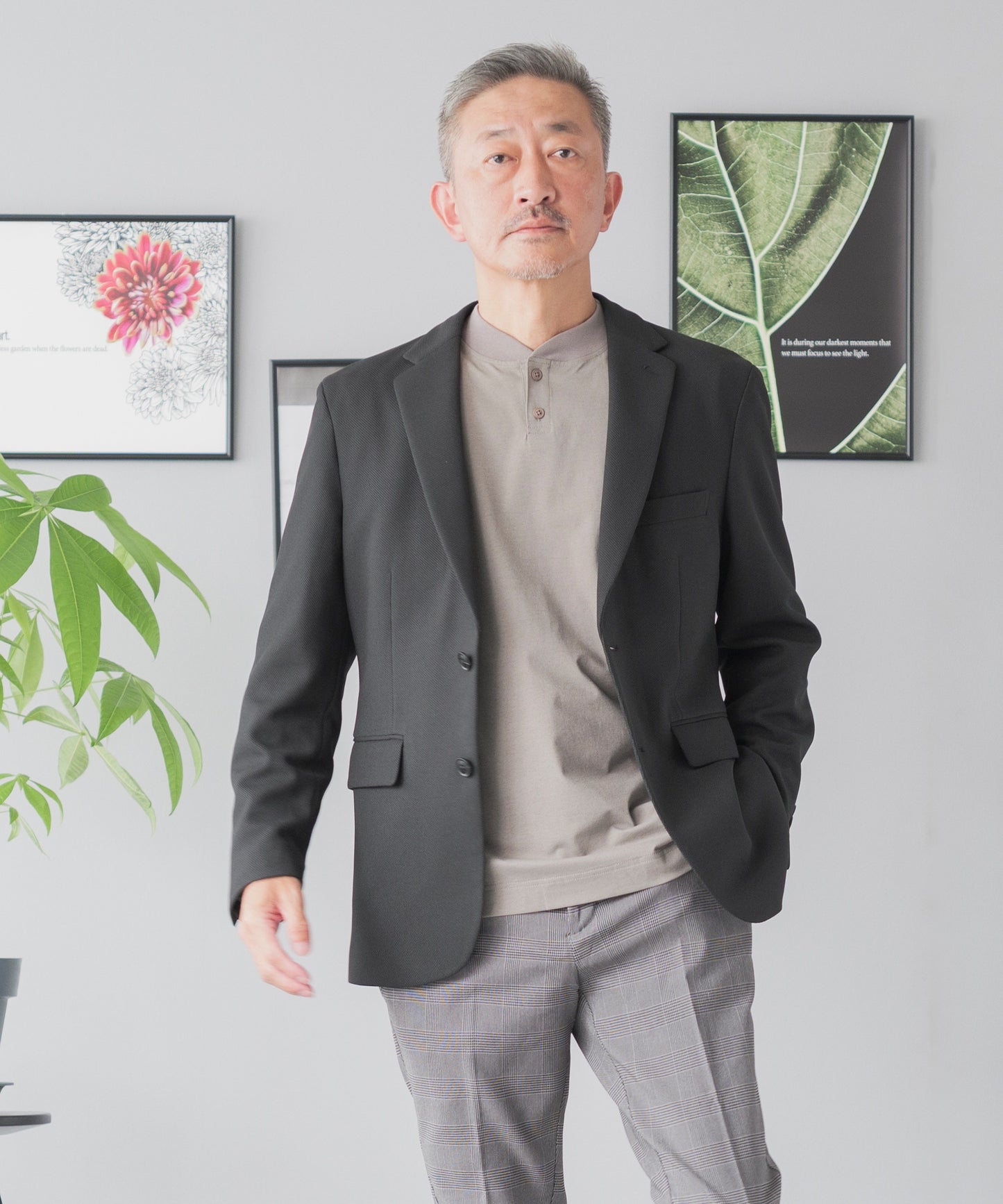 バーズアイ テーラードジャケット