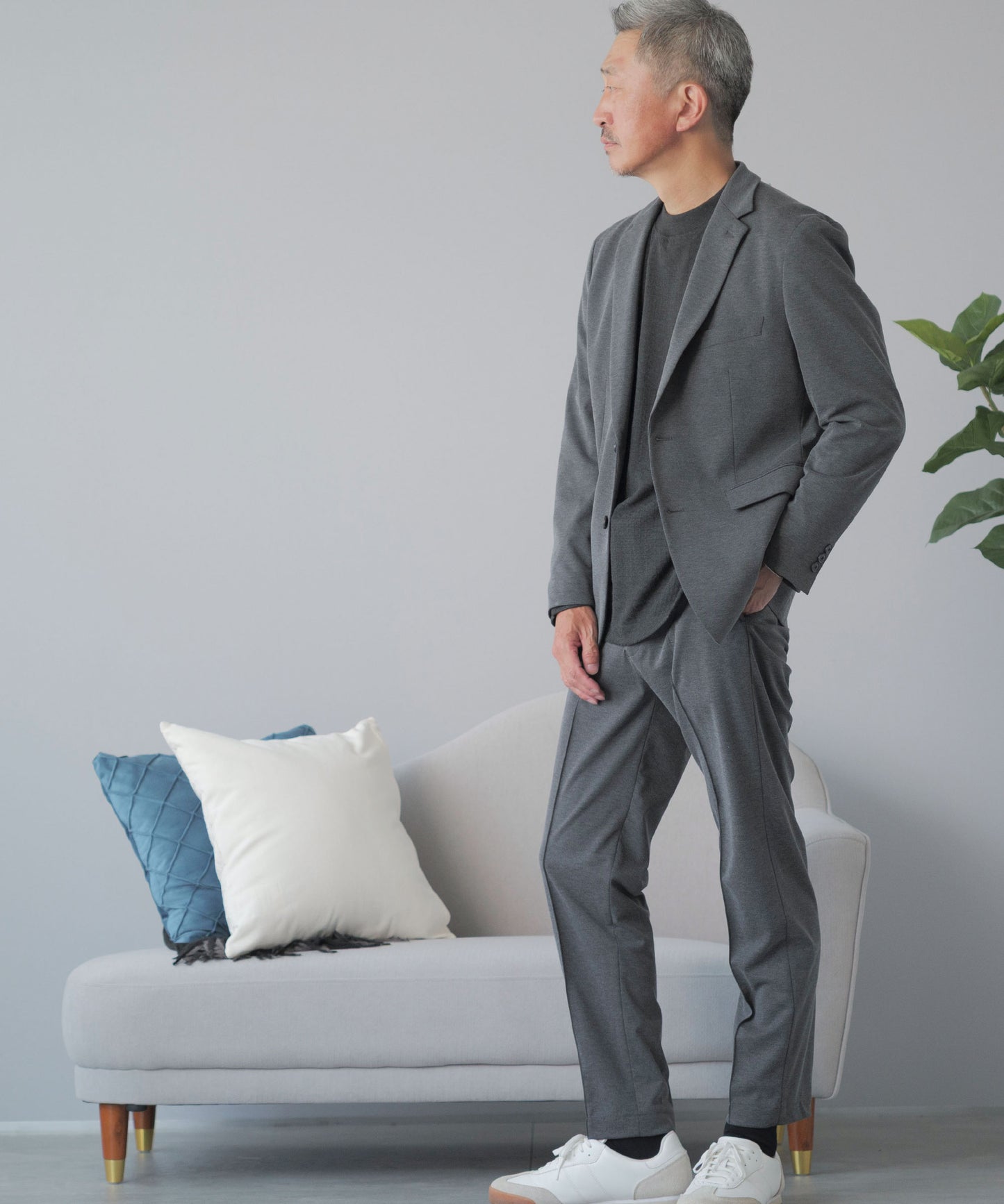 ジャージーメランジ セットアップスーツ