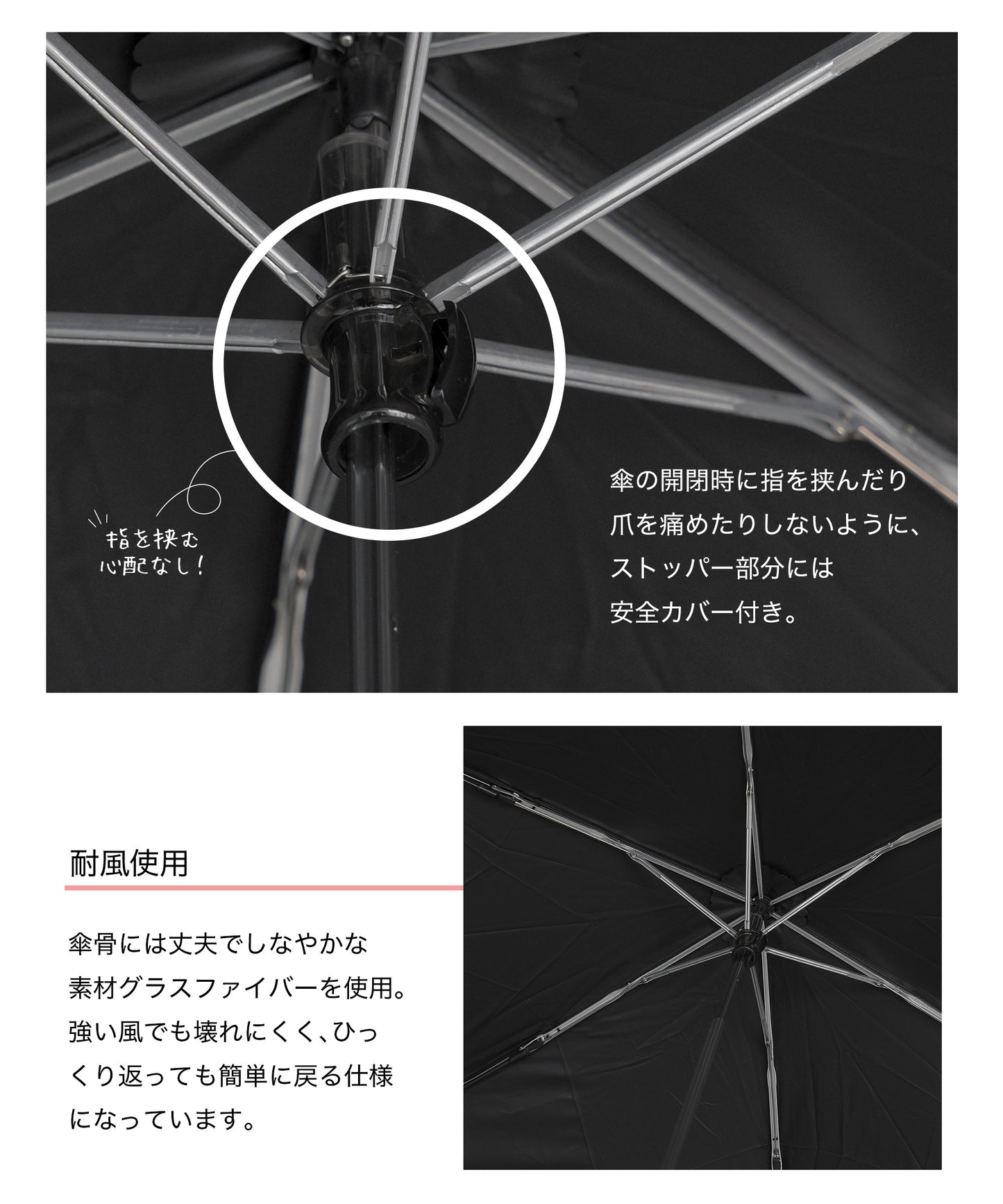 フラワーヒートカット折りたたみ傘