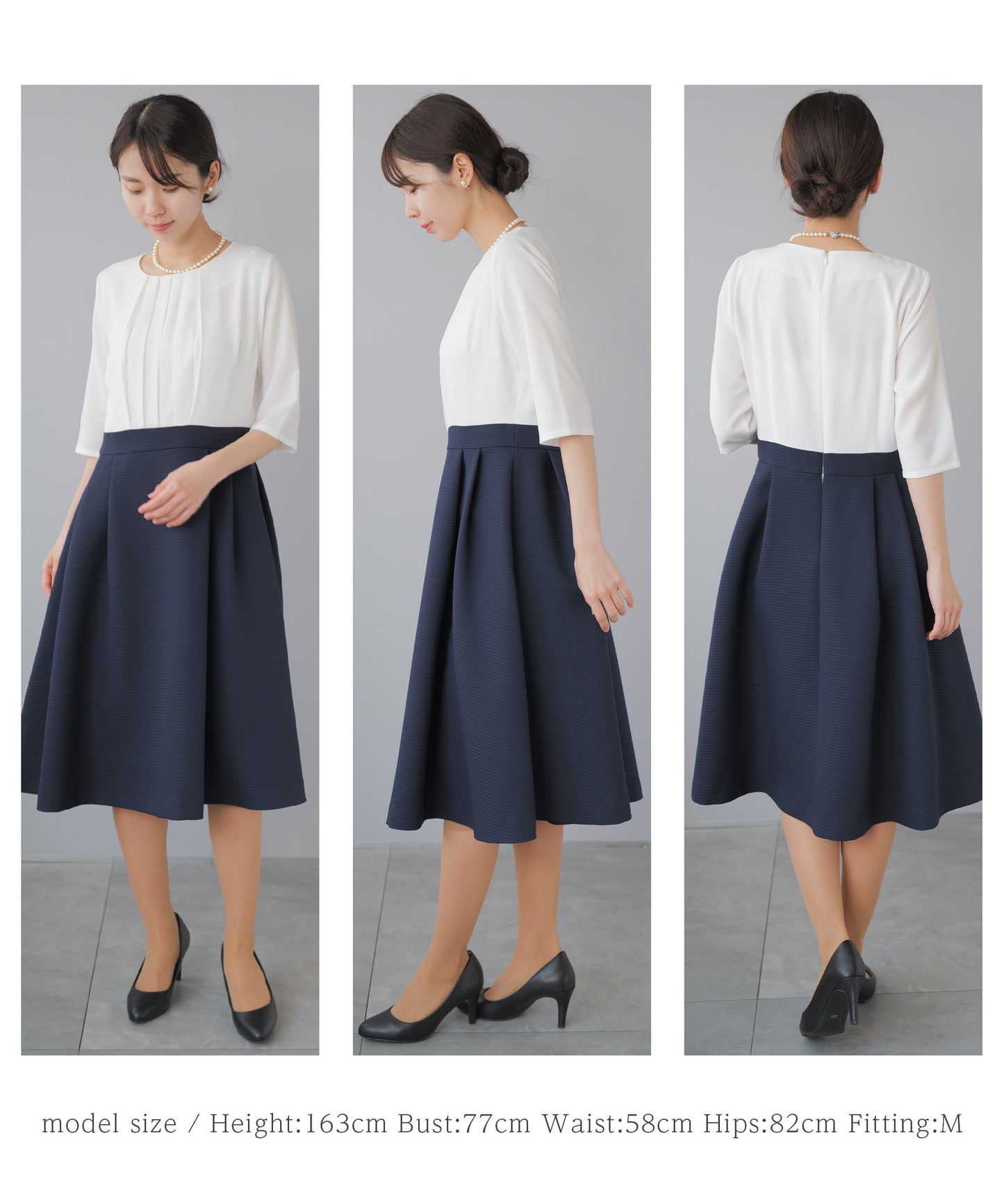 ノーカラージャケット ワンピース セレモニースーツ