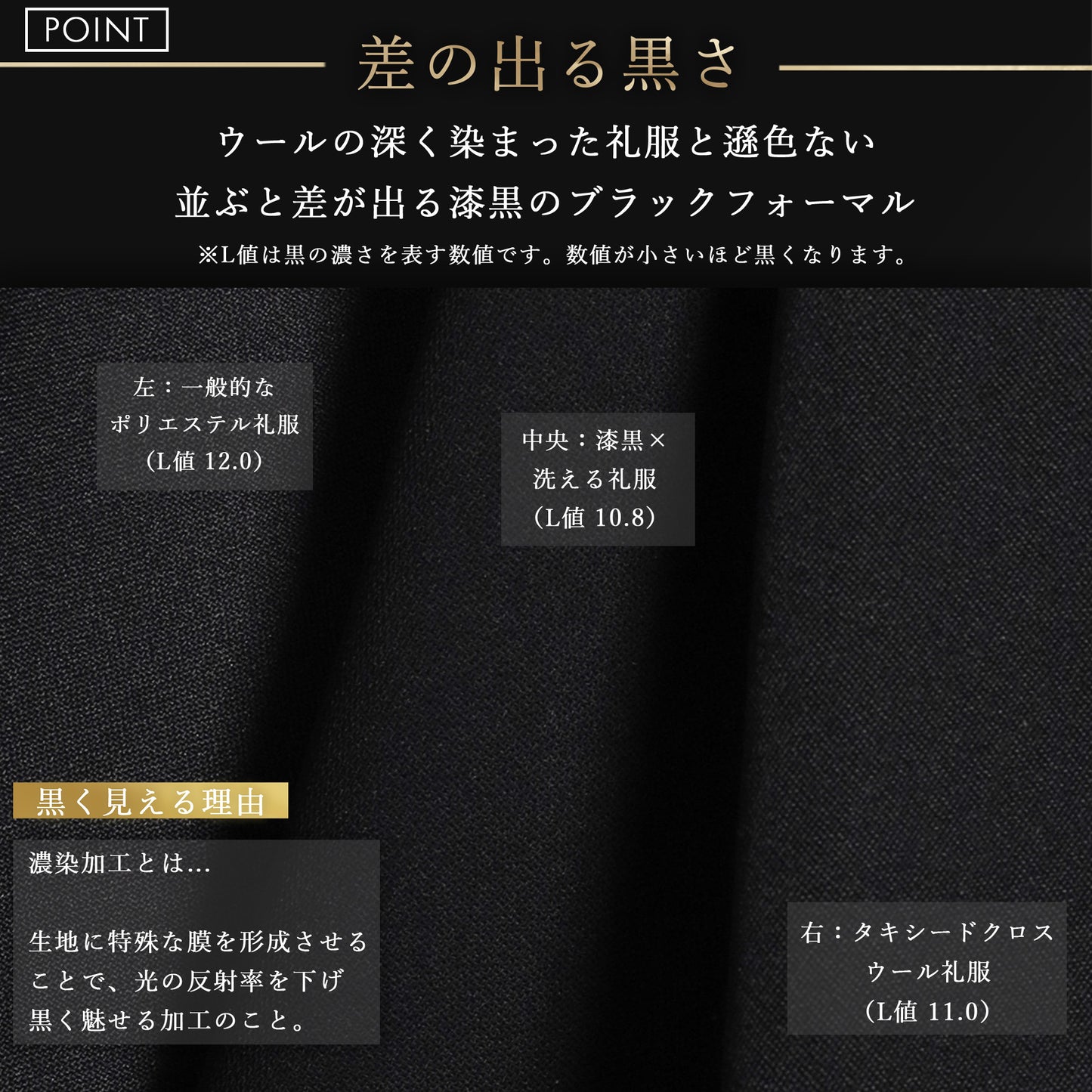 メンテナンスフリー フォーマルスーツ