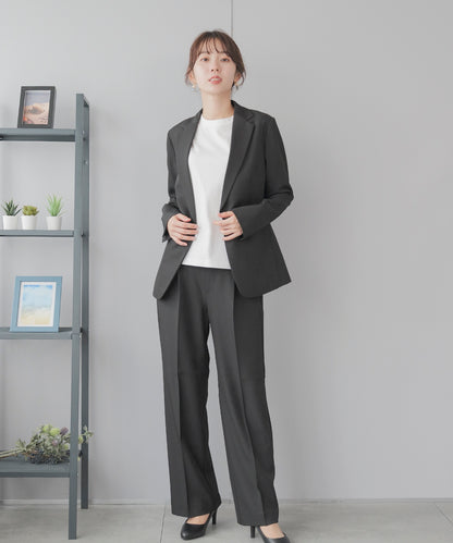 洗える × 防シワ テーラード ワイドセットアップ