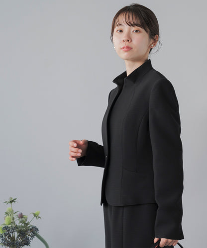 フリルスタンド襟 ロング ブラックフォーマル