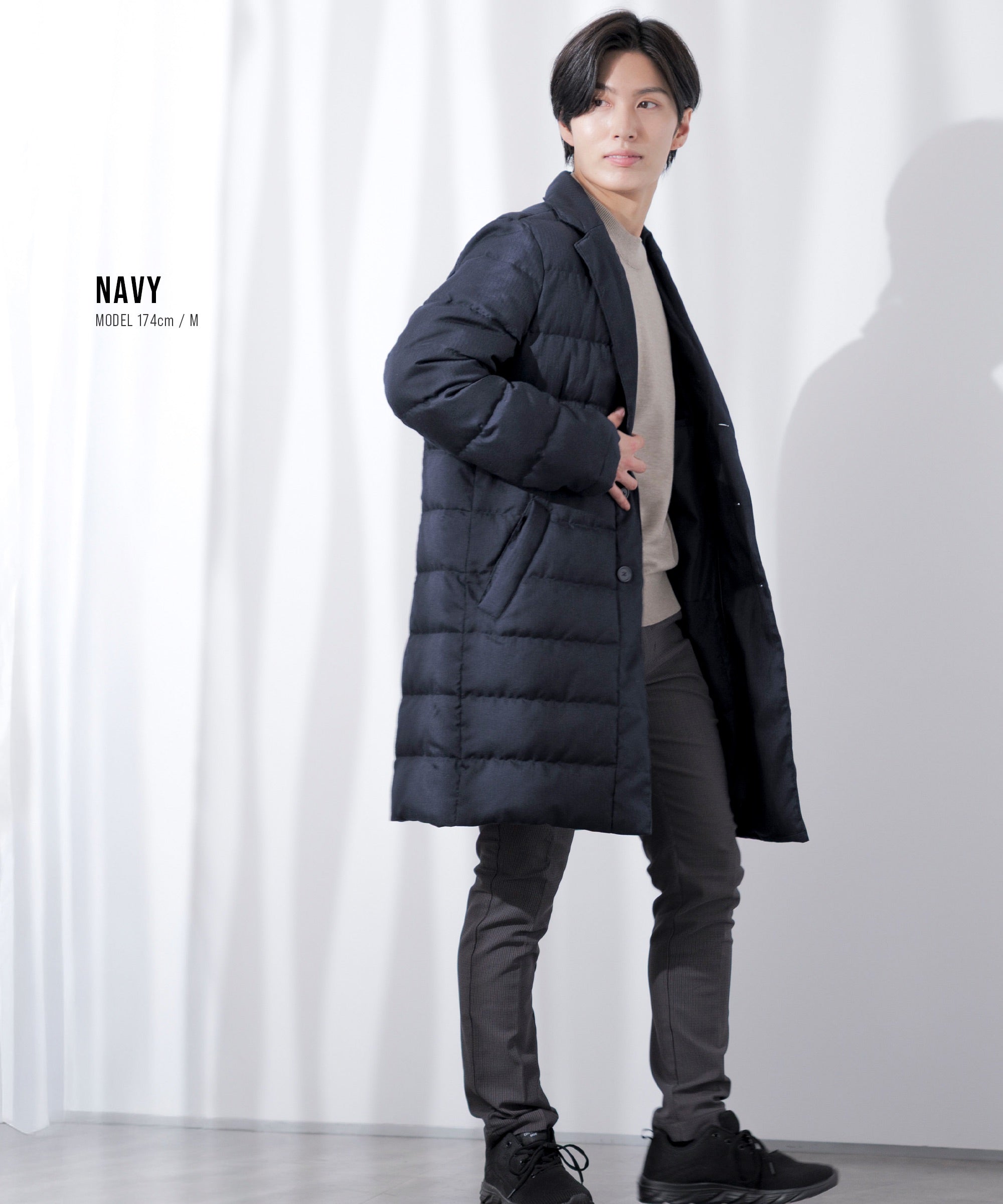 フェイクレイヤード ダウンコート - AWC active worker components