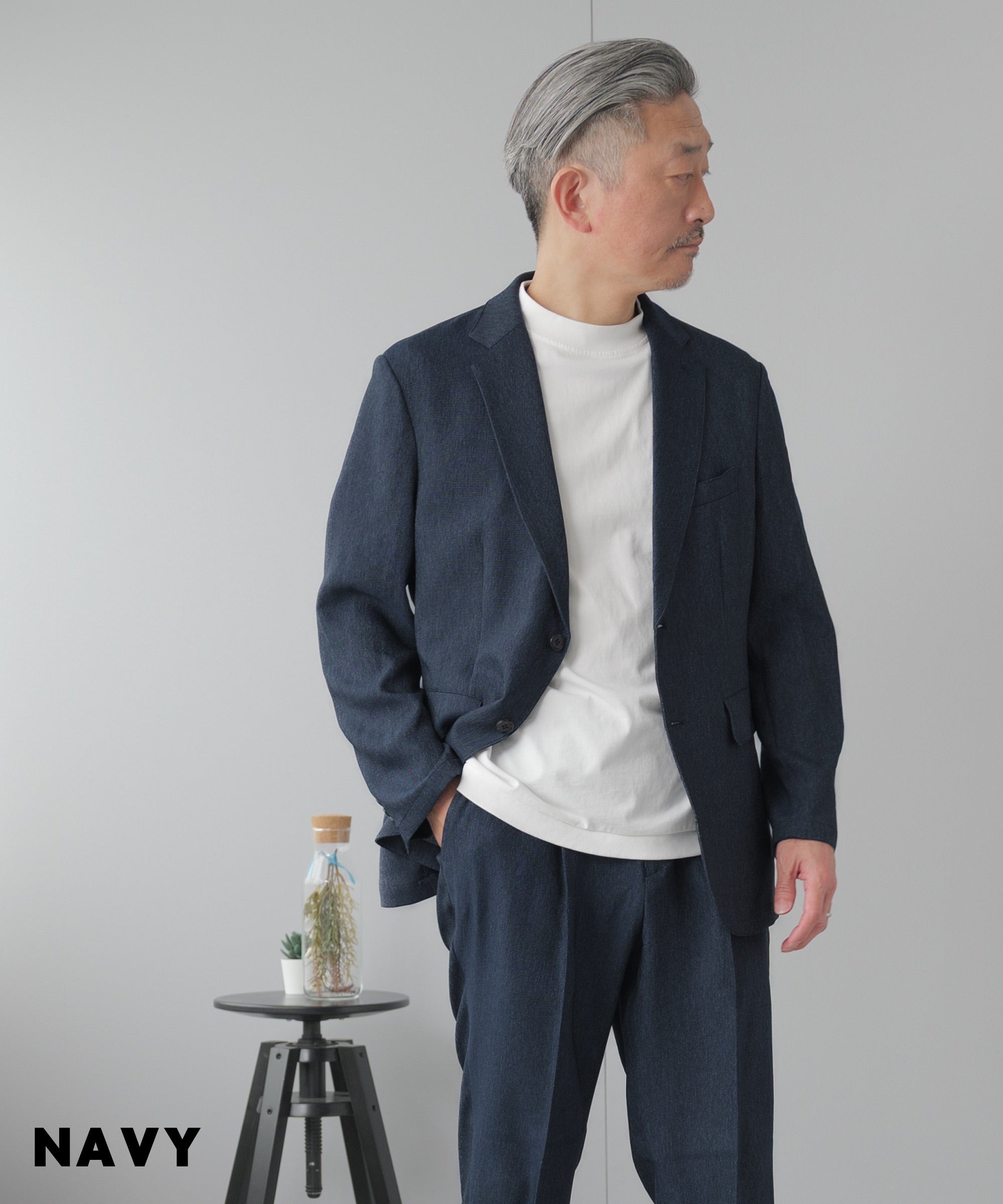ELLE PLANETE] デニムライク セットアップスーツ - AWC active worker