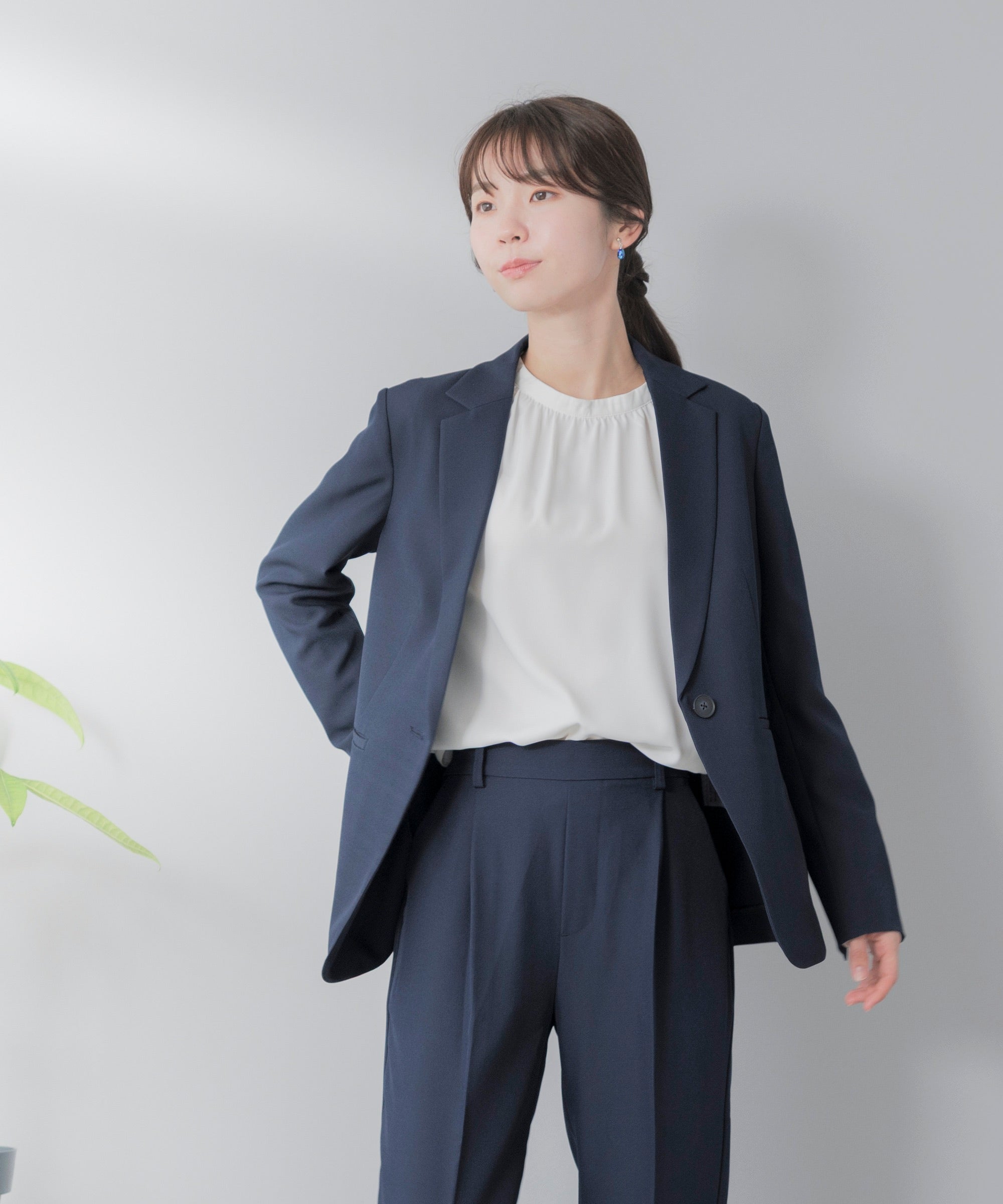 WAACセットアップ 洗える × 防シワ テーラード セットアップ – AWC │ active worker
