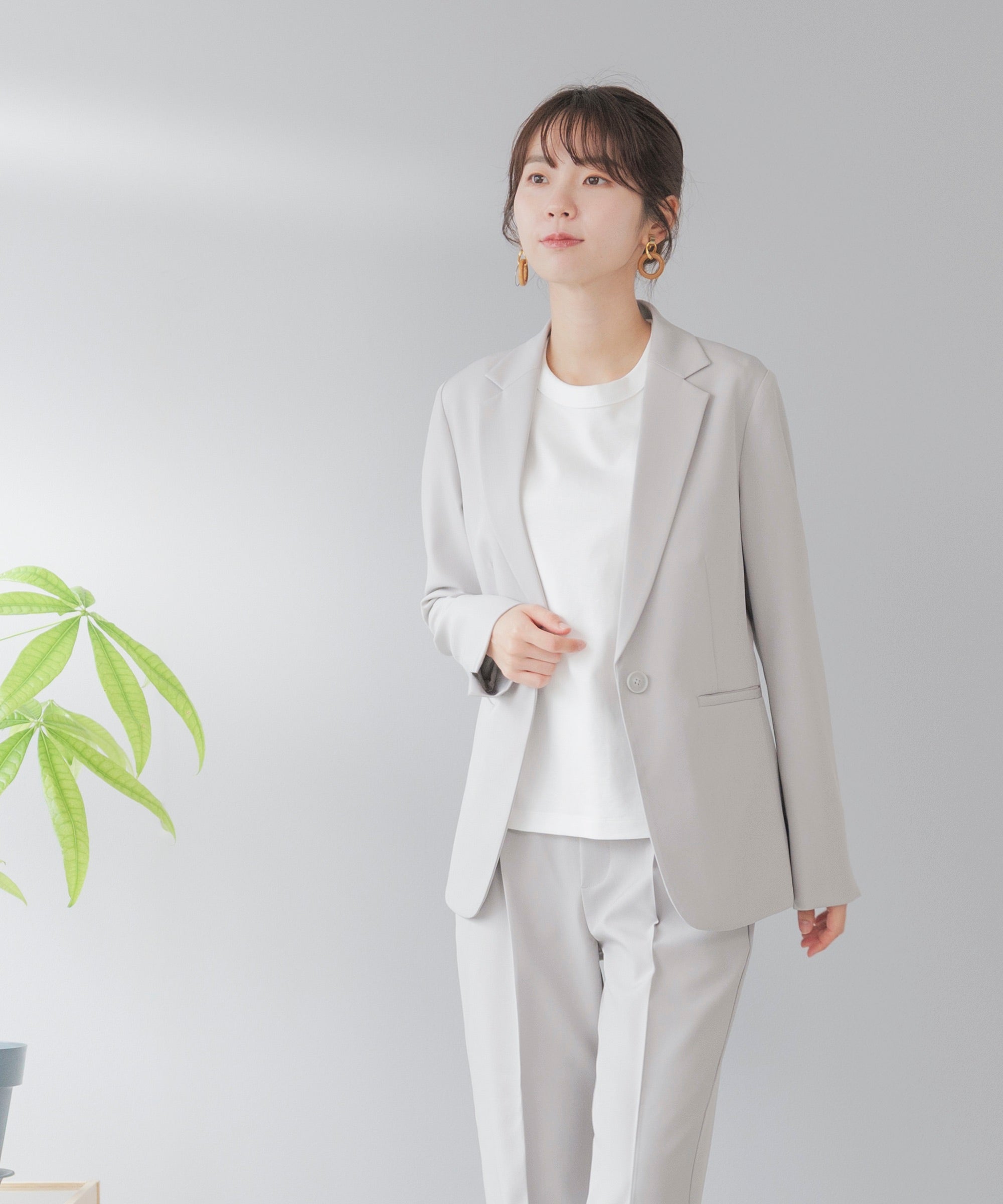 洗える × 防シワ テーラード セットアップ – AWC │ active worker