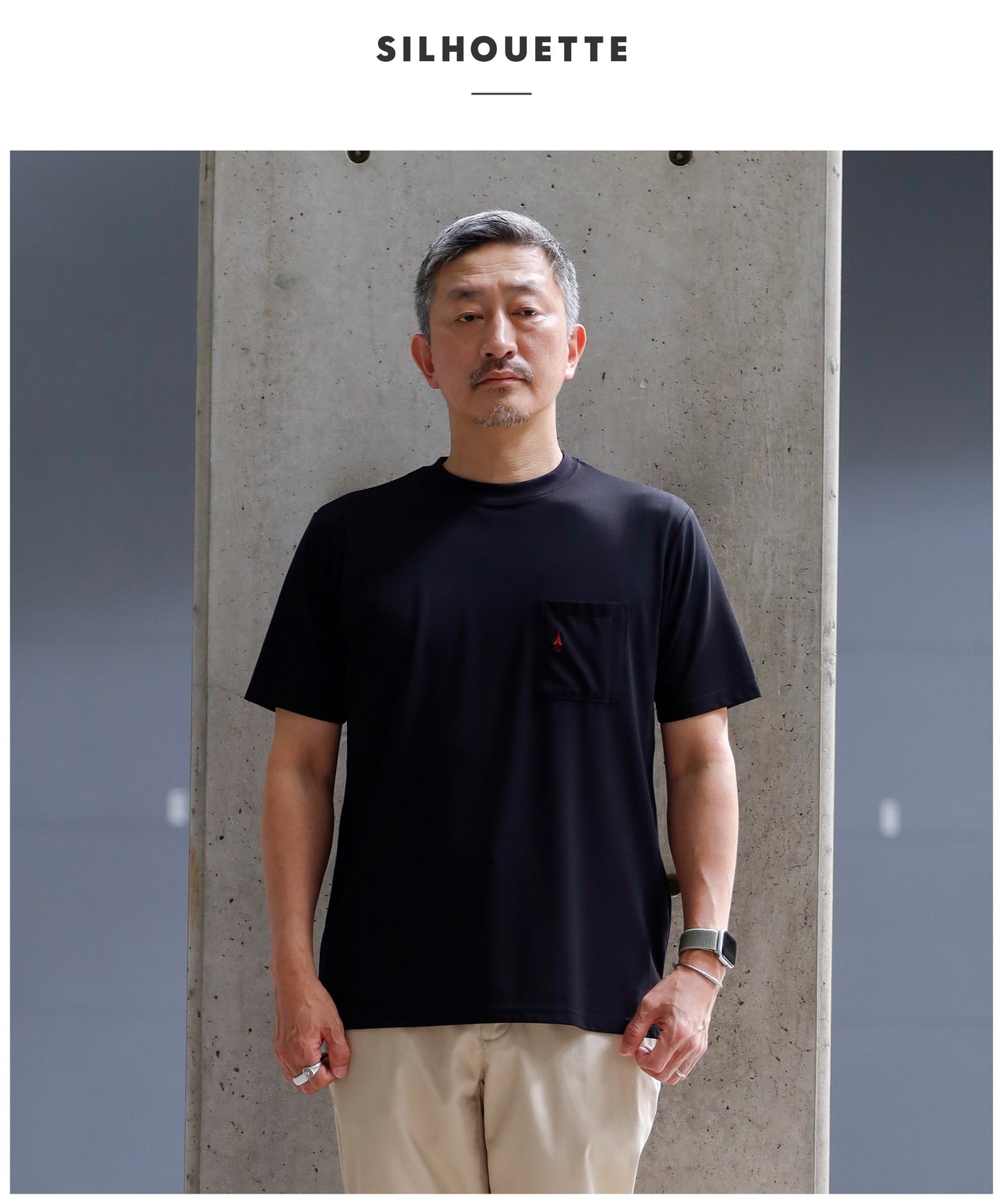 [ELLE PLANETE] ベーシック ポケット Tシャツ