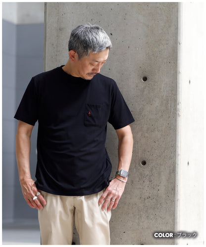 [ELLE PLANETE] ベーシック ポケット Tシャツ