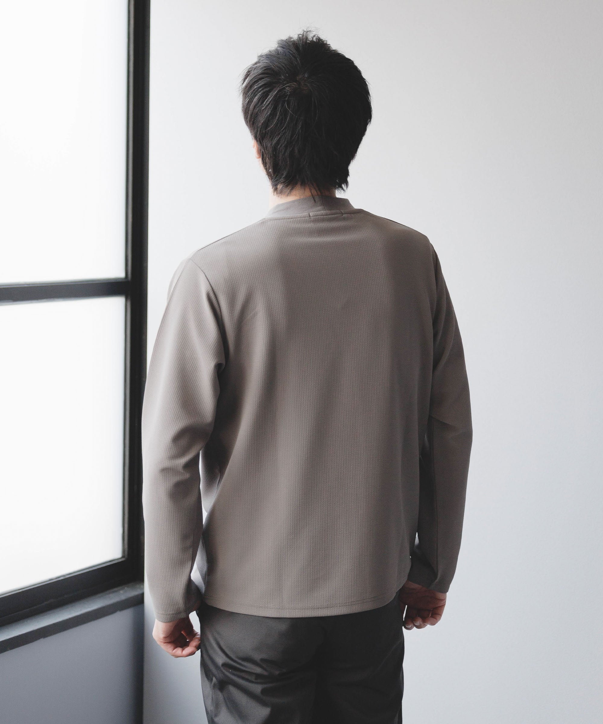 Dior モックネックカットソー LONG FIBER COTTON クリア モックネック カットソー