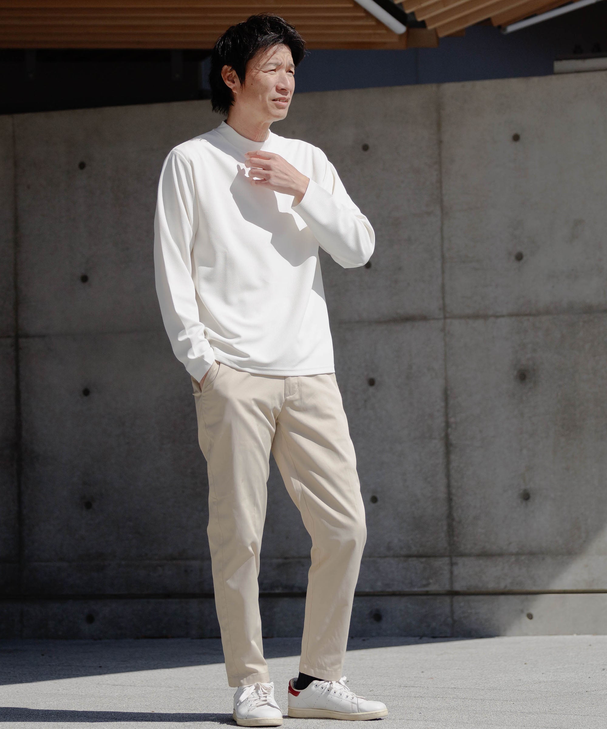 Dior モックネックカットソー LONG FIBER COTTON クリア モックネック カットソー