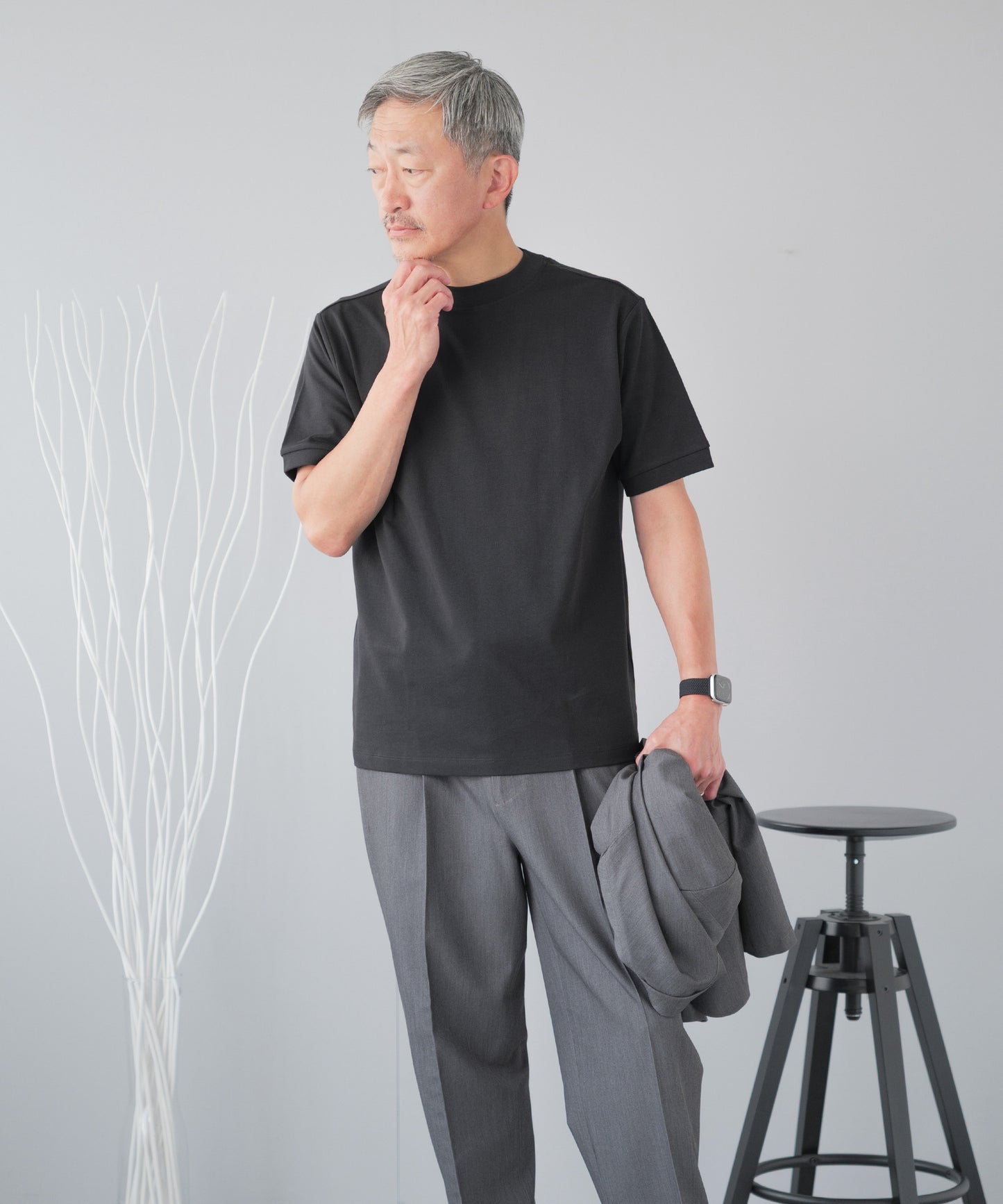 シルケット加工 ジャケット専用 Tシャツ - 半袖