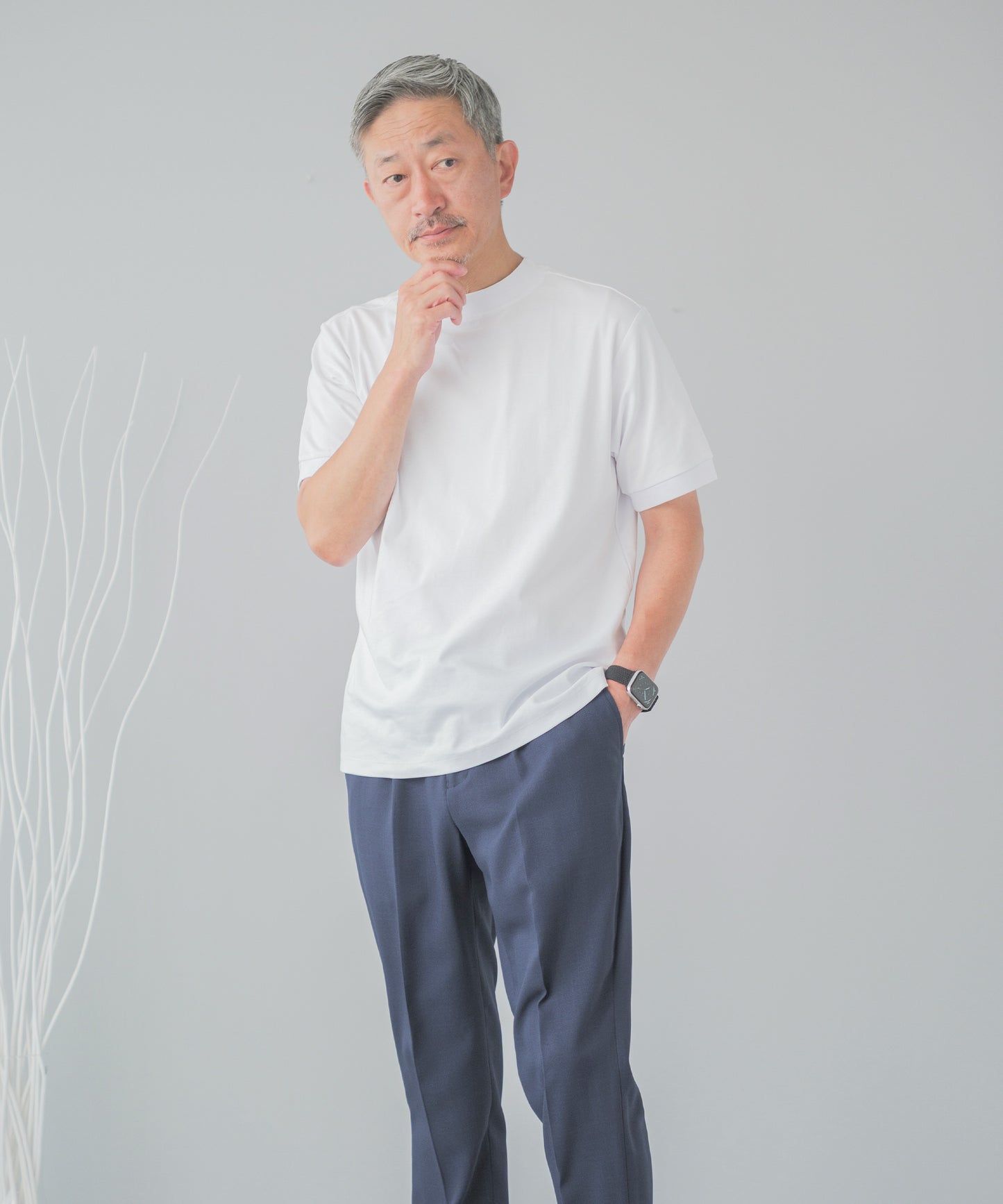 シルケット加工 ジャケット専用 Tシャツ - 半袖