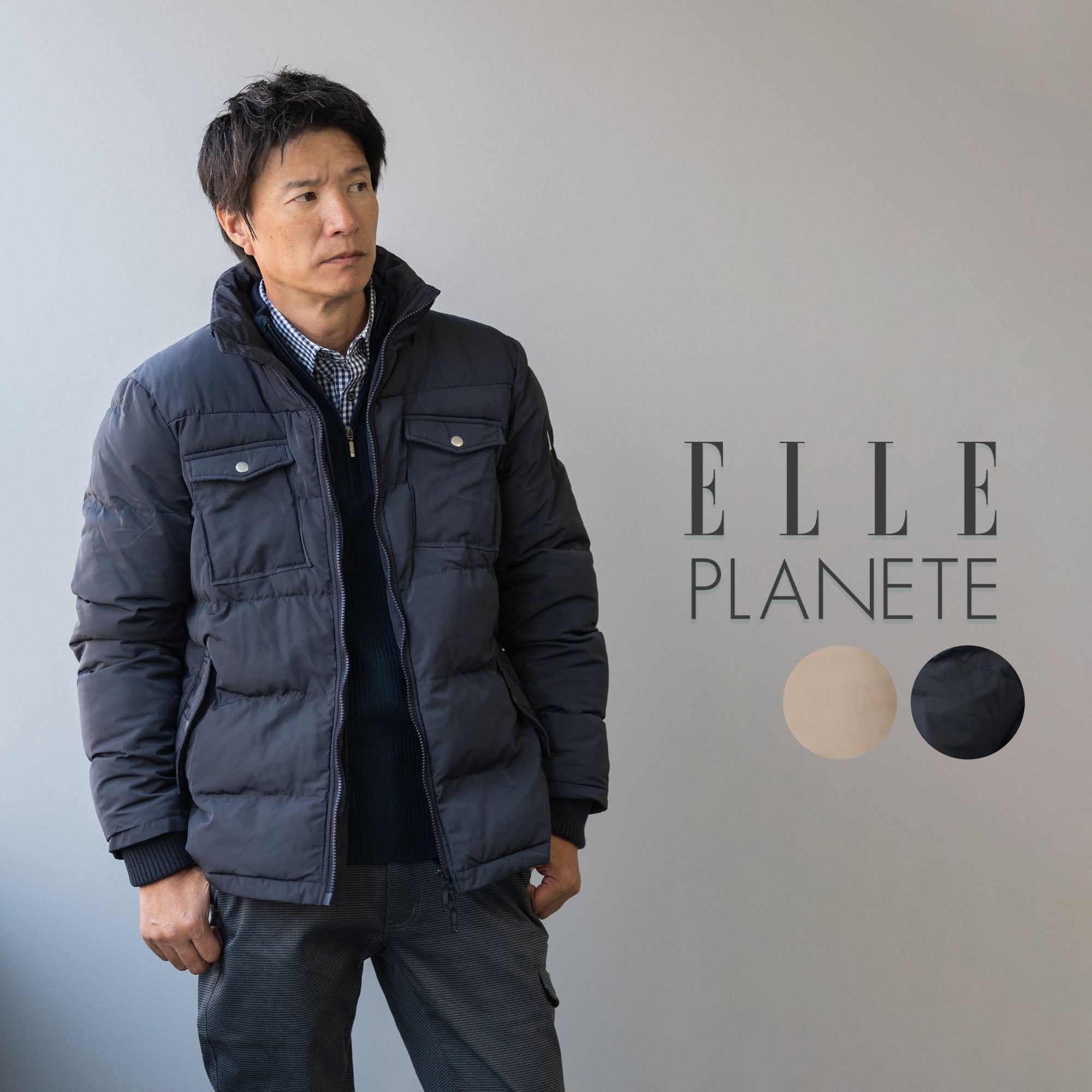 ELLE PLANET] パデットスイングトップ（ネイビー） ｜AWC – AWC