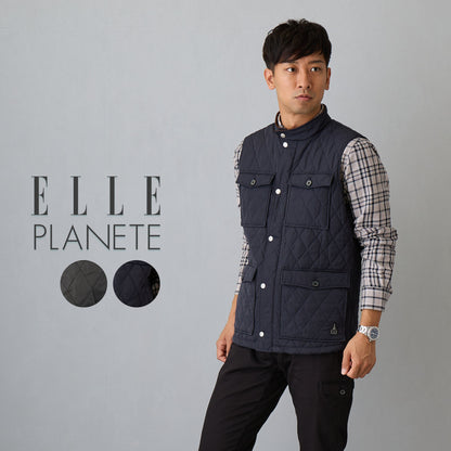 [ELLE PLANETE]M-65　パデットベスト(チャコールグレー)