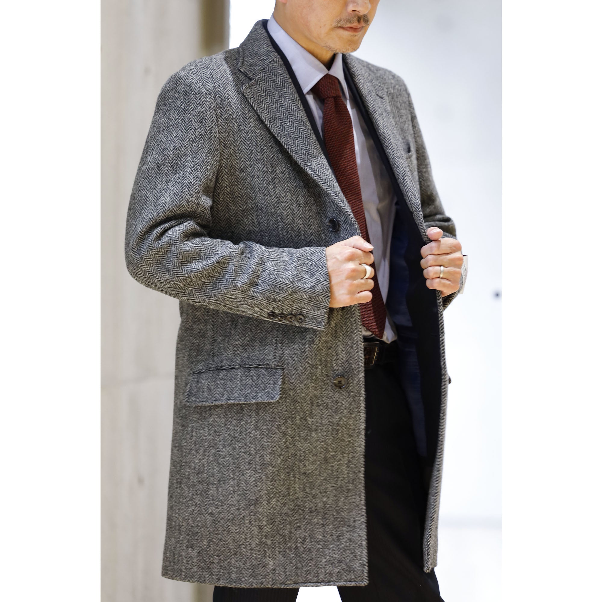 全商品オープニング価格！ HARRIS TWEED ポンチョ・コート ジャケット 