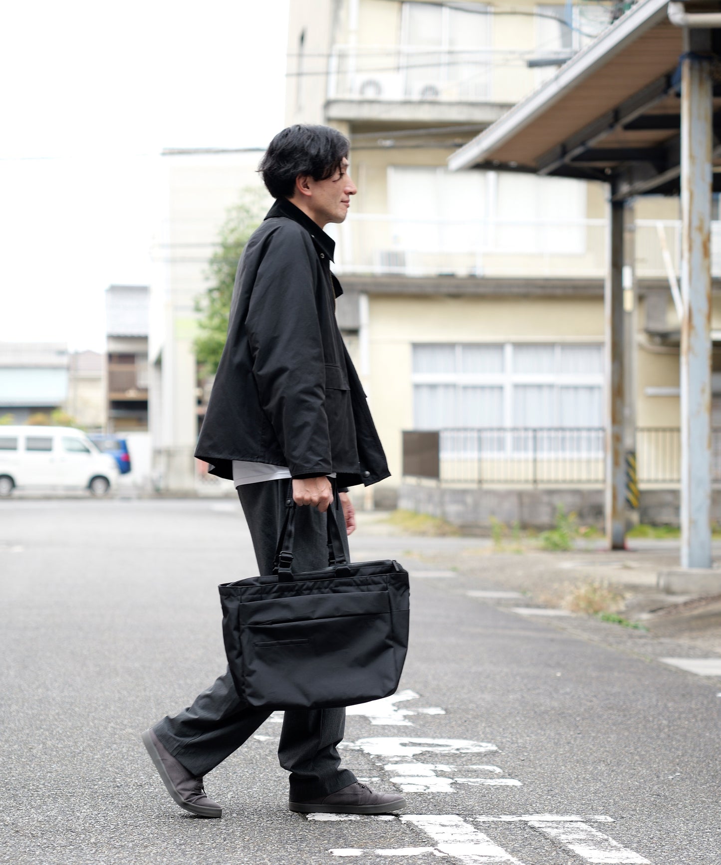 シンプルデザイン＆大容量 [頑丈・撥水・軽量]トートバッグ