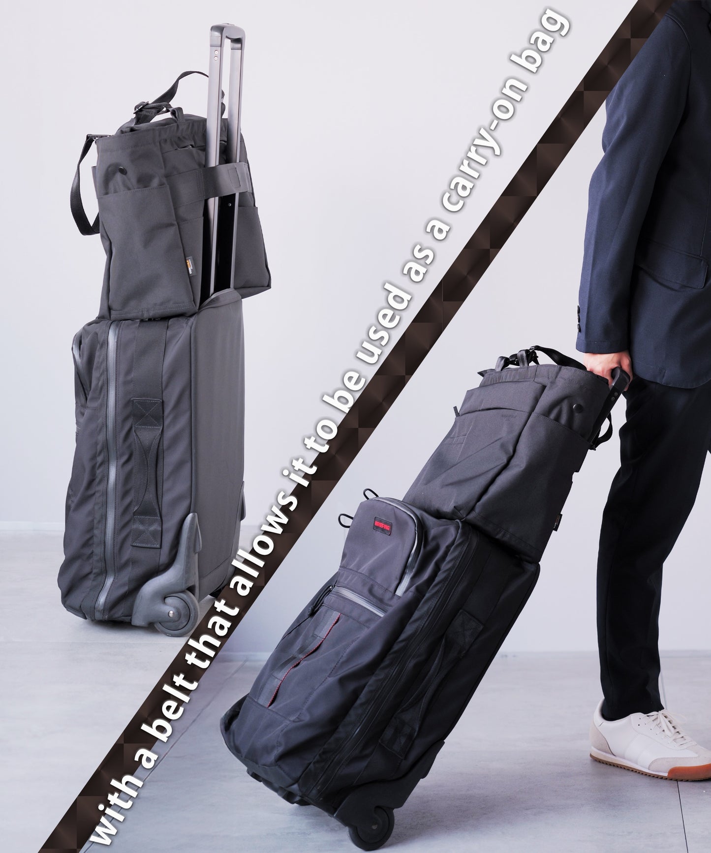 シンプルデザイン＆大容量 [頑丈・撥水・軽量]トートバッグ