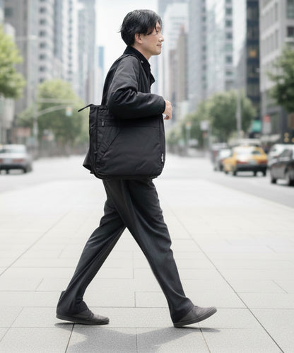 シンプルトートバッグ　BLACK