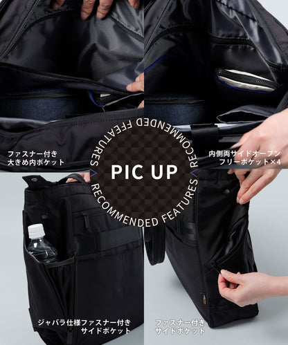シンプルトートバッグ　BLACK