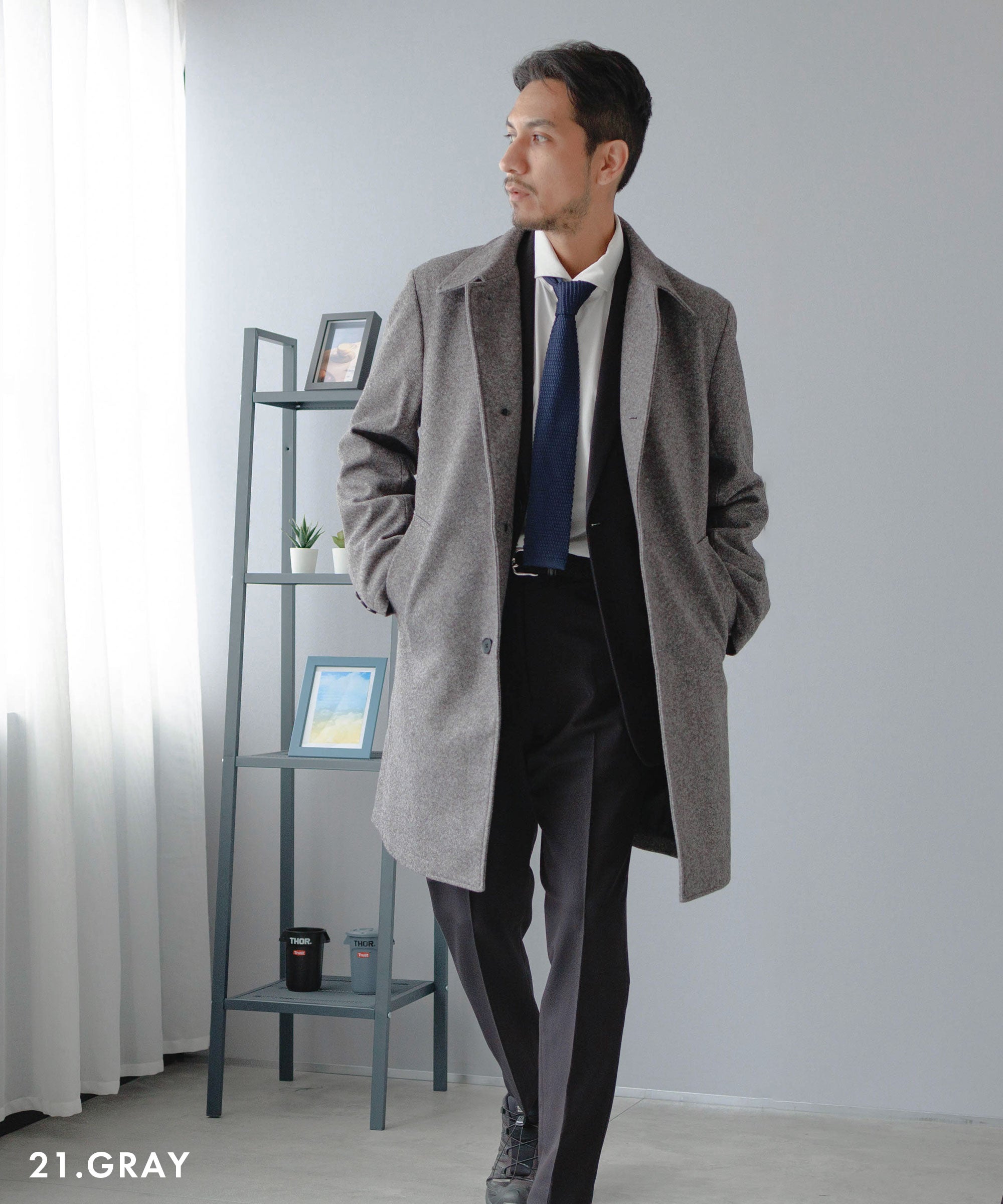 AWC] ステンカラー メルトンコート | AWC - AcviveWorkerComponents