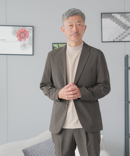 ジャケット専用 モックネック テックTシャツ