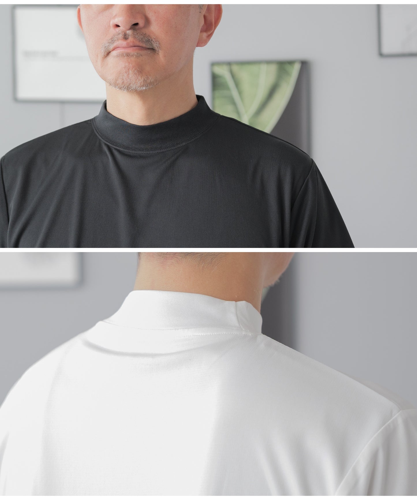 ジャケット専用 モックネック テックTシャツ