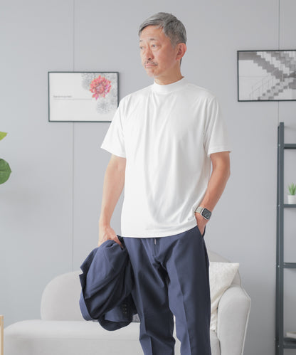 ジャケット専用 モックネック テックTシャツ