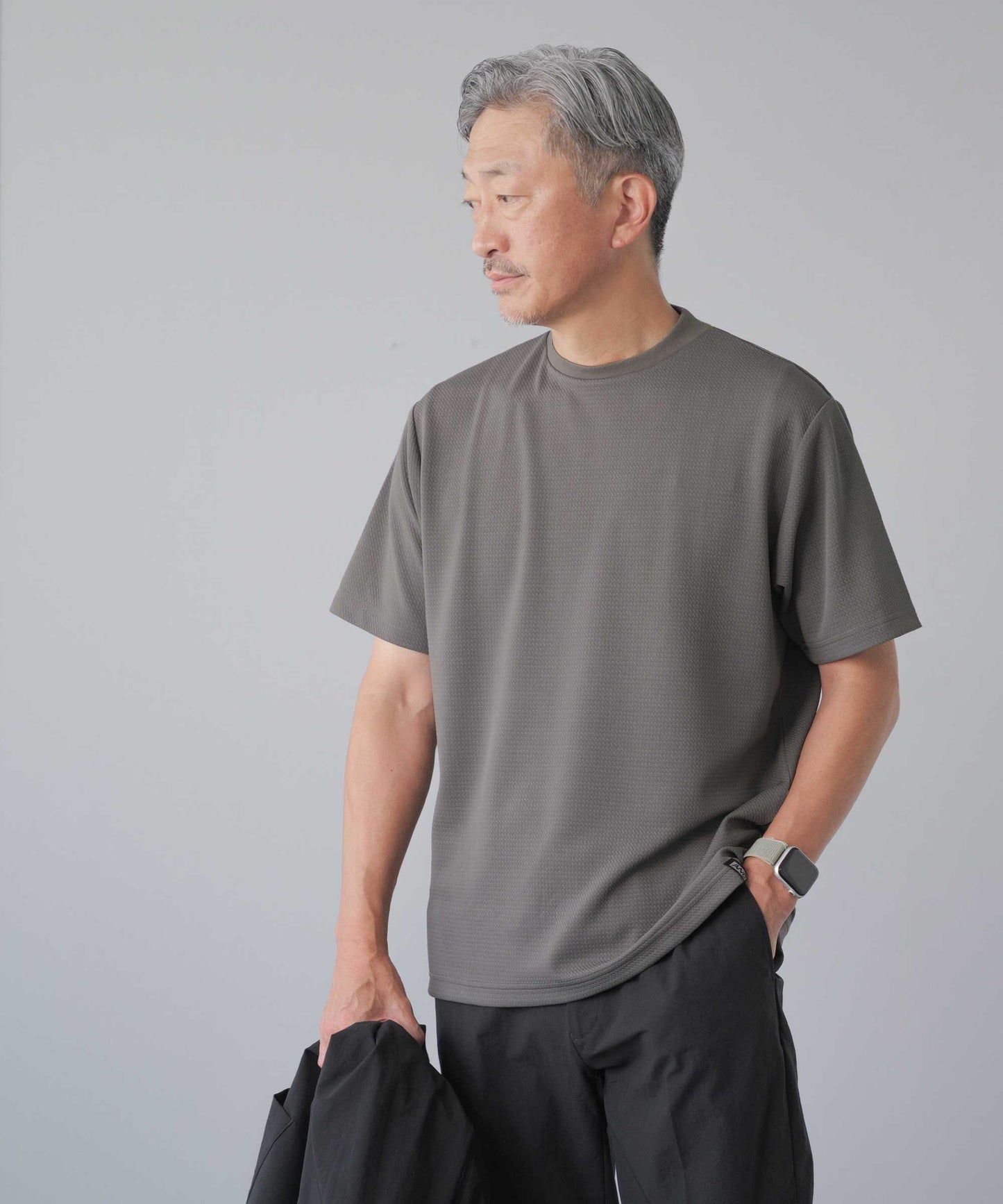 ドライワッフル クルーネックTシャツ