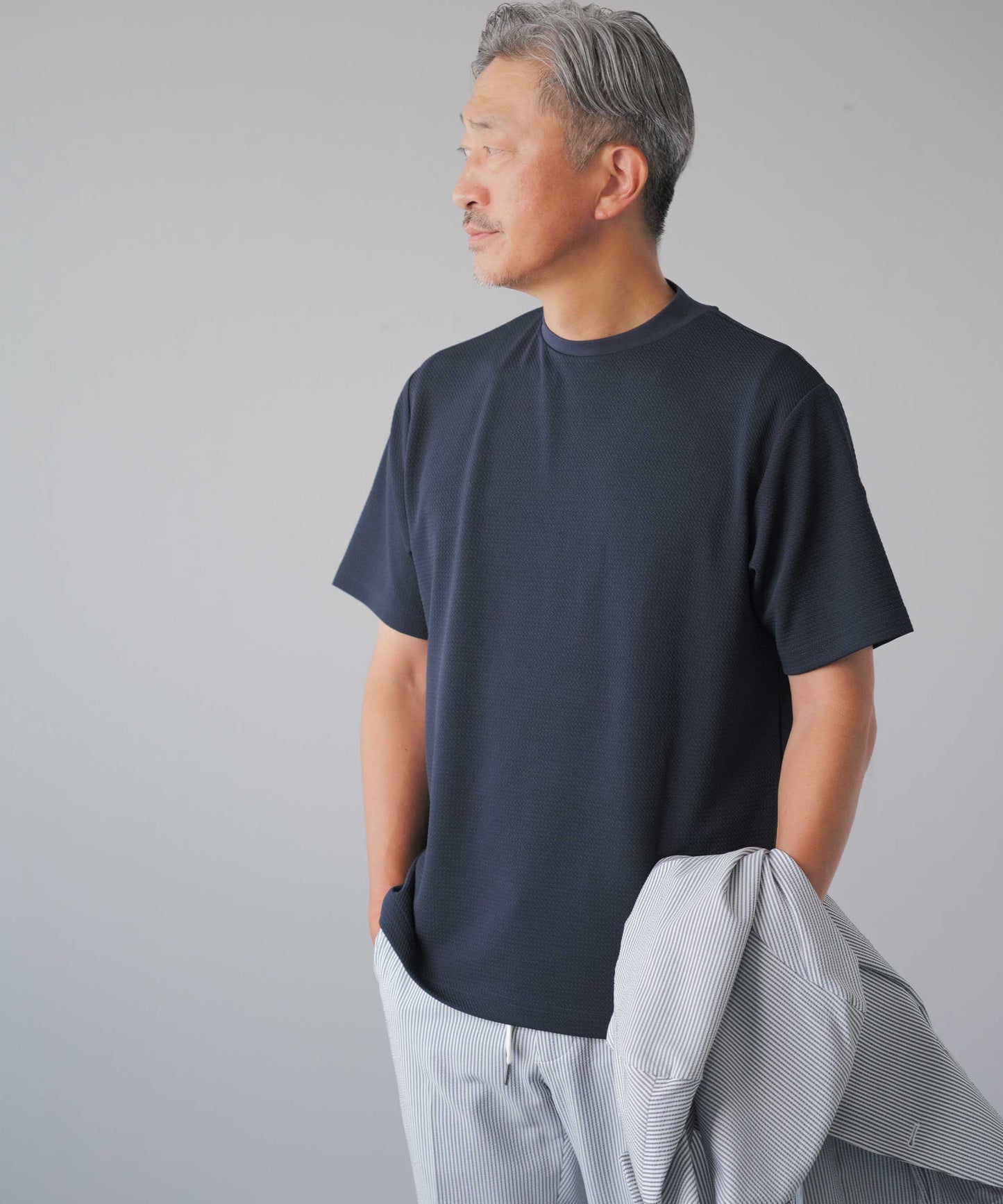 ドライワッフル クルーネックTシャツ