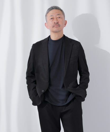 [AWC] 両面起毛スムース モックネック カットソー