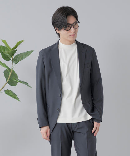 [AWC] 両面起毛スムース モックネック カットソー