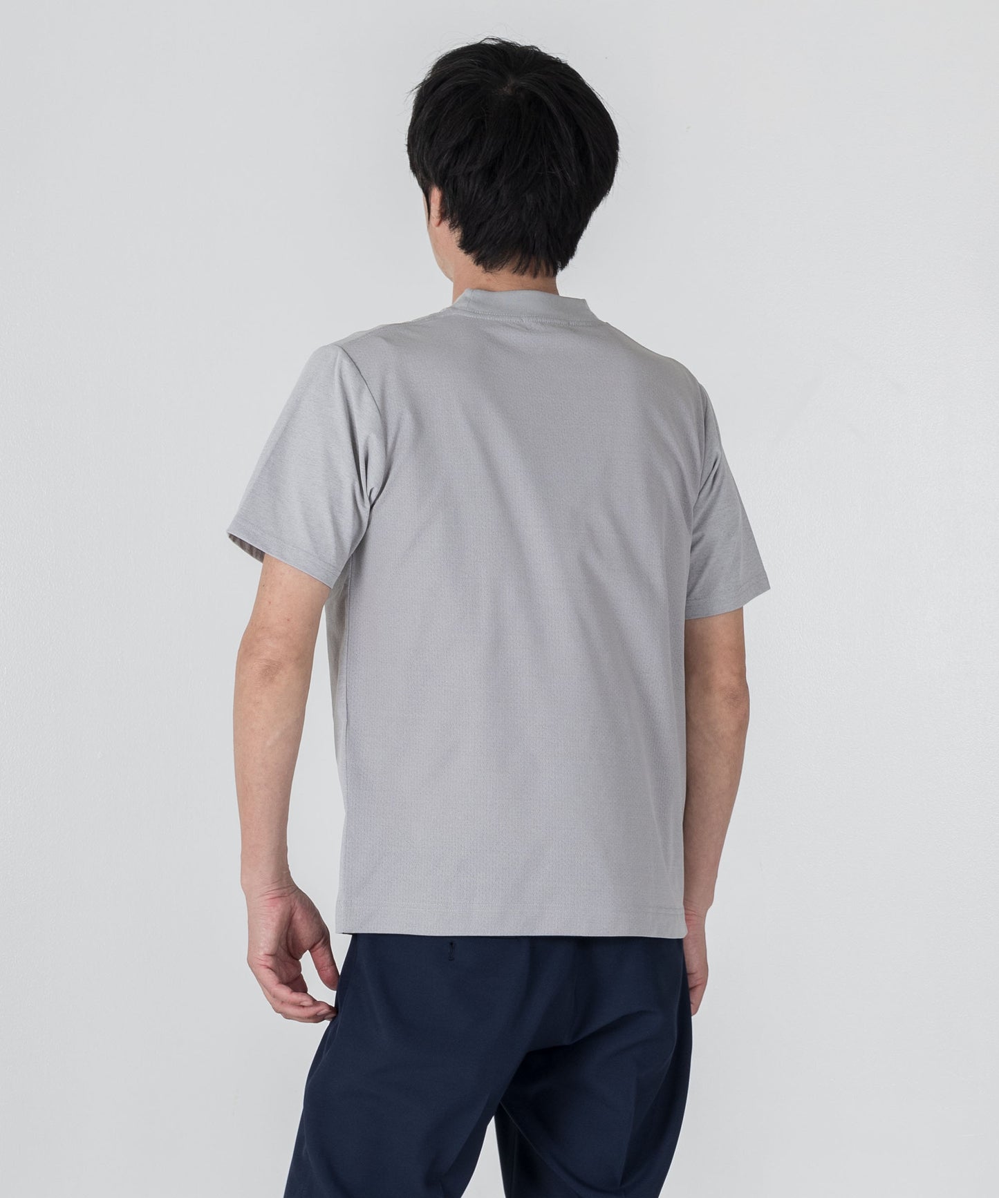 [AWC] ジャケット専用 メランジ調 クルーネックドレスTシャツ