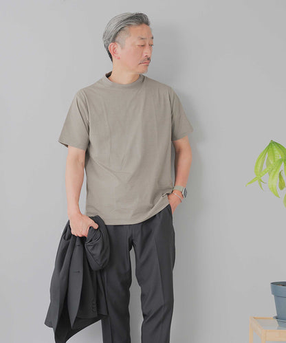 [AWC] ジャケット専用 メランジ調 クルーネックドレスTシャツ