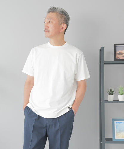 [AWC] ジャケット専用 メランジ調 クルーネックドレスTシャツ