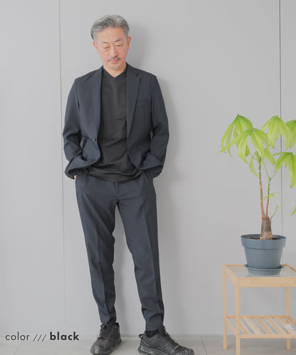 [AWC] ジャケット専用 メランジ調 VネックドレスTシャツ