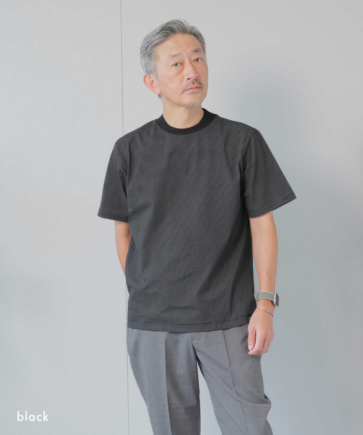 [AWC] ジャケット専用  ボーダードレスTシャツ