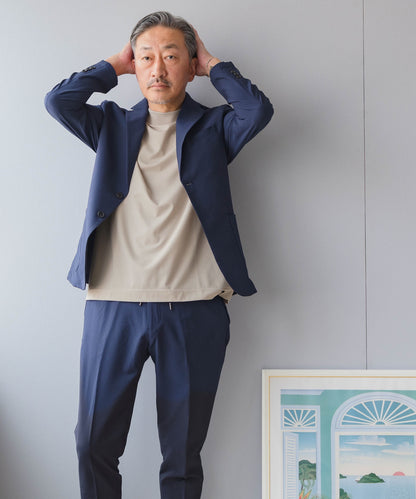 [AWC] モックネック ジャケットインドレスTシャツ