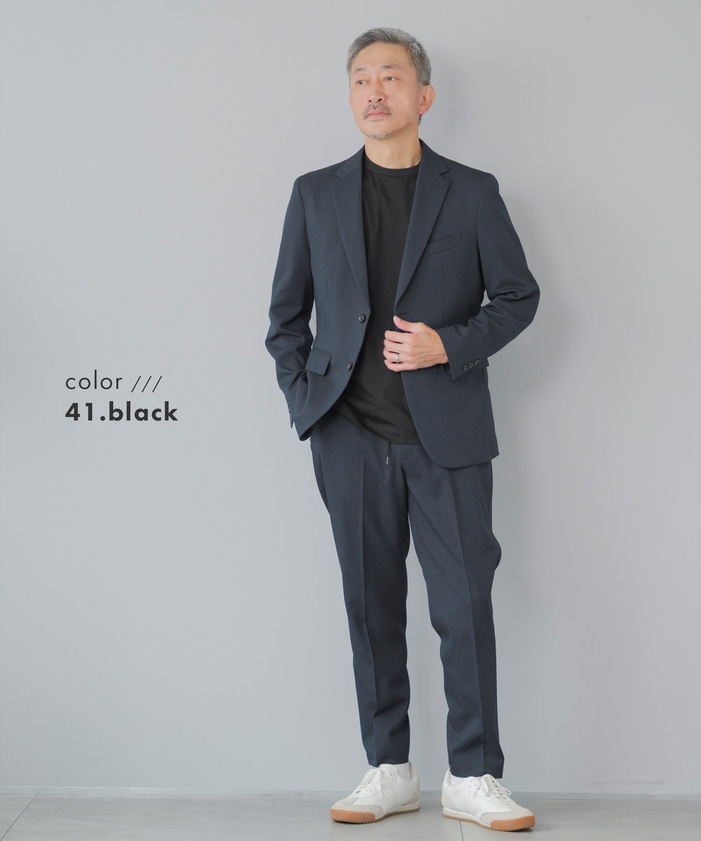 [AWC] クルーネック ジャケットインドレスTシャツ - 長袖