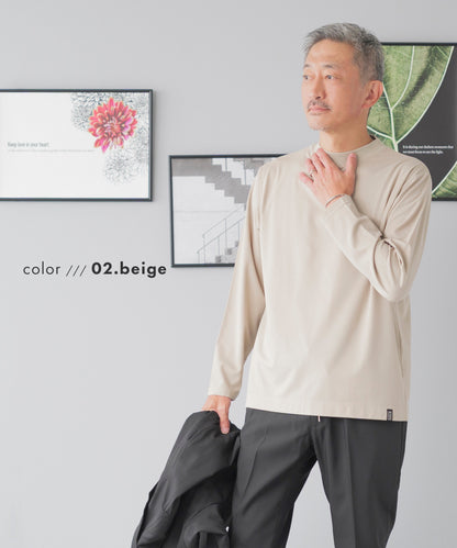 [AWC] モックネック ジャケットインドレスTシャツ - 長袖
