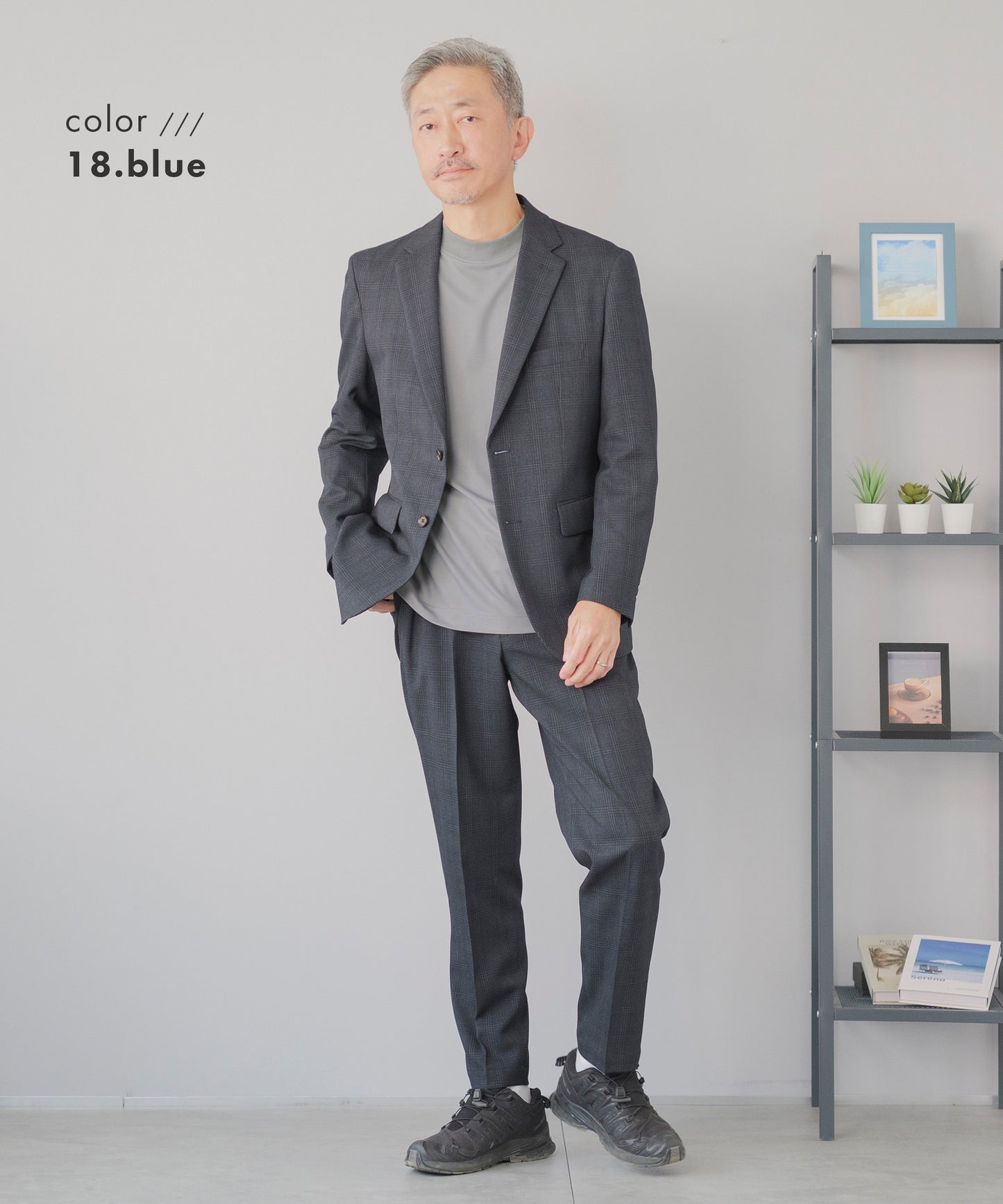 [AWC] モックネック ジャケットインドレスTシャツ - 長袖