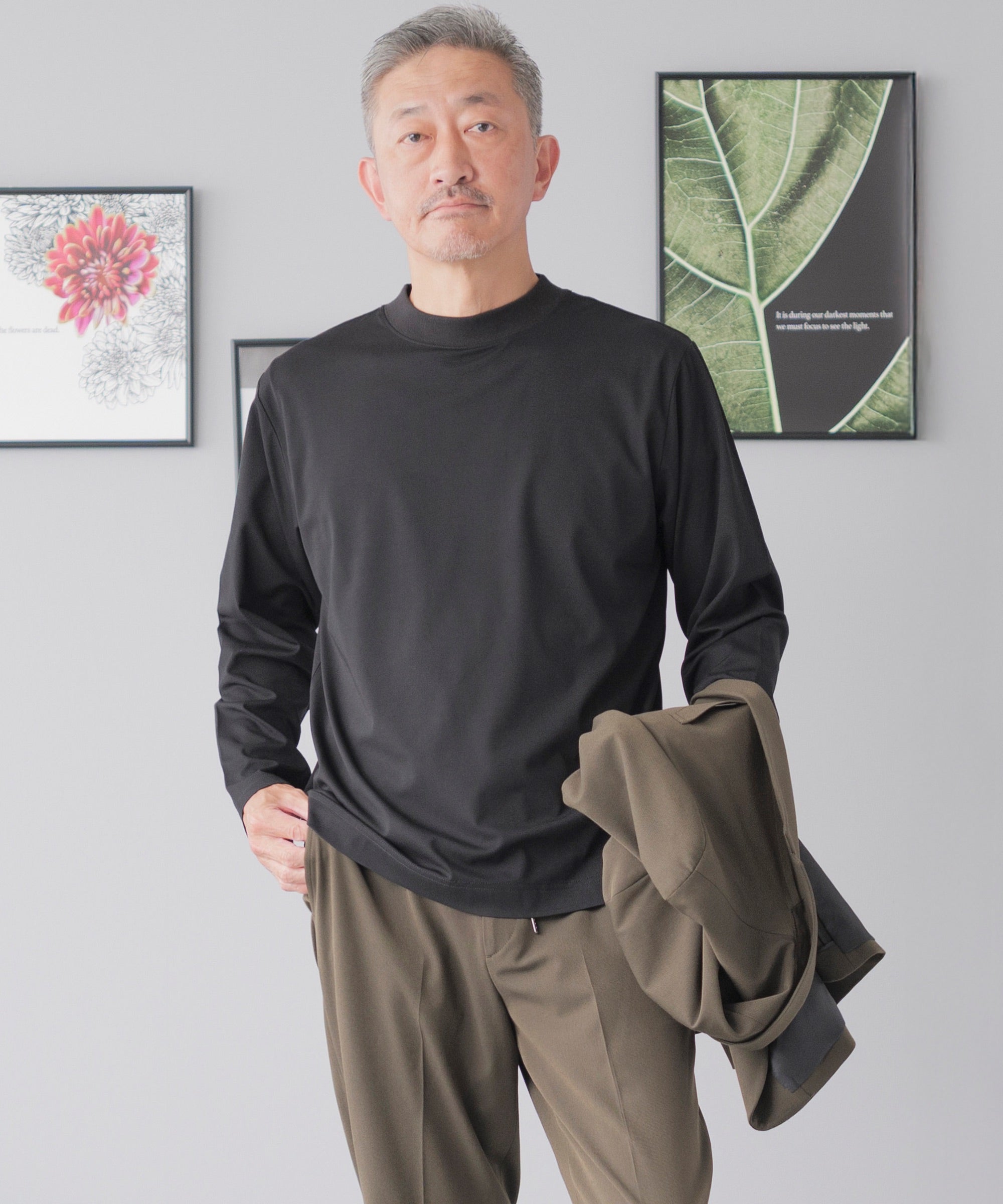 完売品　TNRCN 長袖シャツ モックネック アールエルエックス ラルフ ローレン】モック ネック ロング