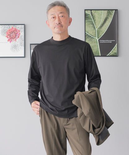[AWC] モックネック ジャケットインドレスTシャツ - 長袖