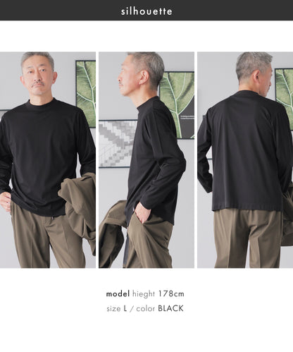 [AWC] モックネック ジャケットインドレスTシャツ - 長袖