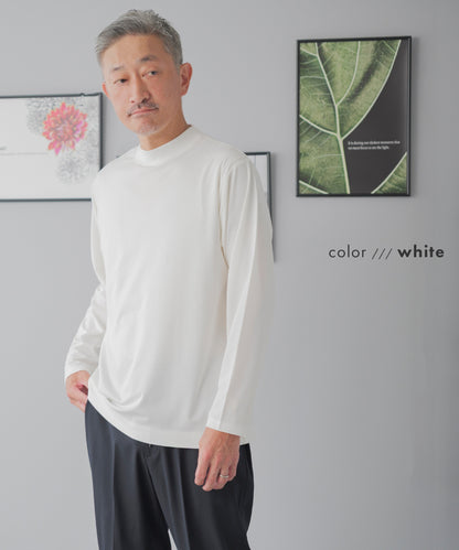 [AWC] モックネック ジャケットインドレスTシャツ - 長袖