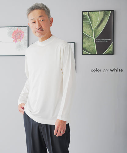 [AWC] モックネック ジャケットインドレスTシャツ - 長袖