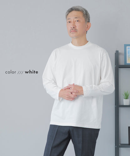 [AWC] ジャケット専用 メランジ調 クルーネックドレスTシャツ -長袖