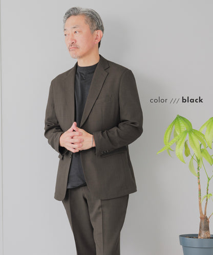 [AWC] ジャケット専用 メランジ調 クルーネックドレスTシャツ -長袖