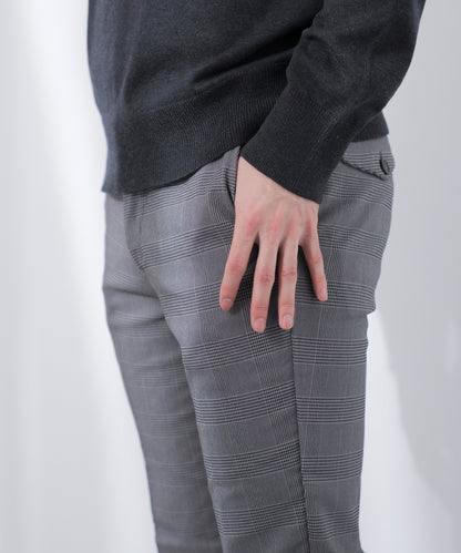 [AWC] 裏起毛 スリム チノ トラウザー パンツ